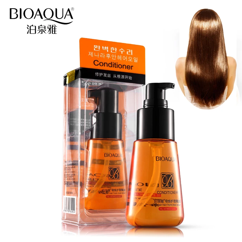 

70ml BIOAQUA Moroccan Pure Argan Oil Hair Essential Oil For Frizzy Dry Hair Keratin Repair Hair Care Hair&Scalp Treatments Oil