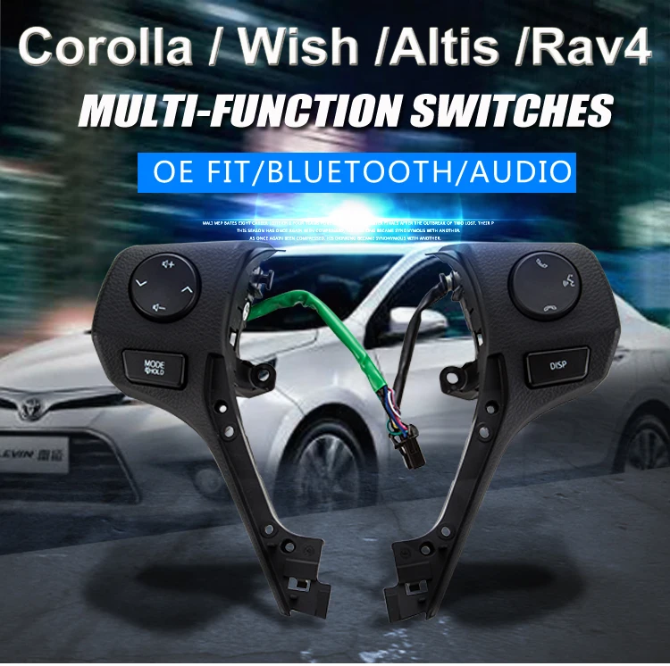 Первоклассное качество Bluetooth руль переключатели режим управления для Toyota Altis Corolla RAV4 SWC OHC двигатели