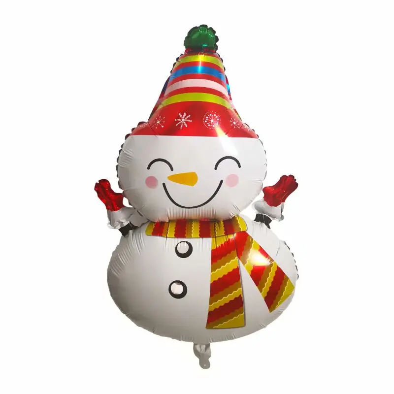 Рождественские шары Санта-Клаус, фольгированные шары, Подарочная коробка, Рождественские шары-колокольчики, рождественские украшения, Рождественский Снеговик, орнамент