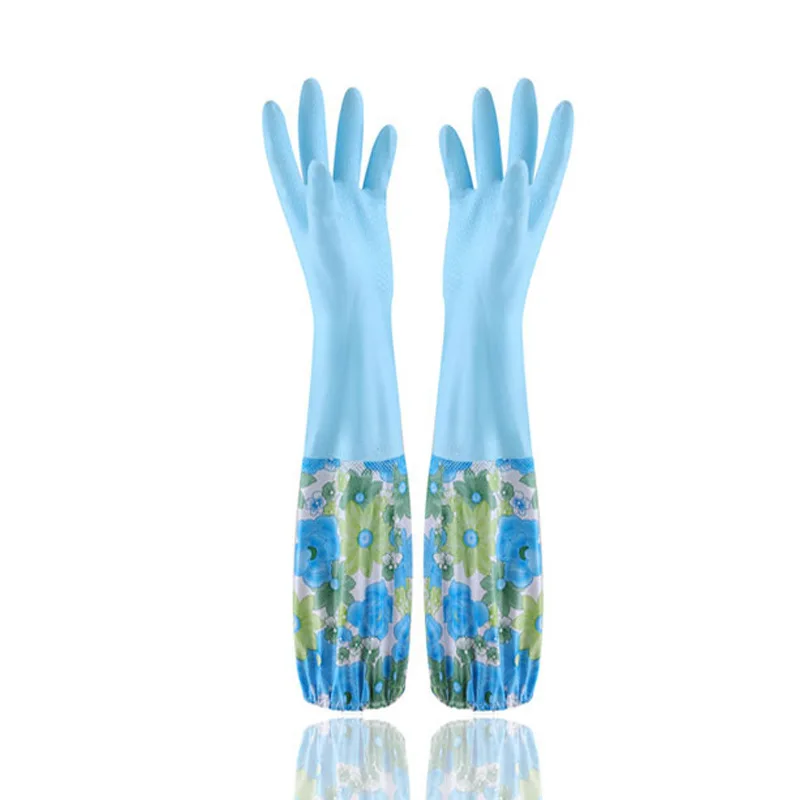 

HAKOONA Household Gloves Winter Waterproof Durable Thickened Warm Rubber Gloves Dishwashing Gloves