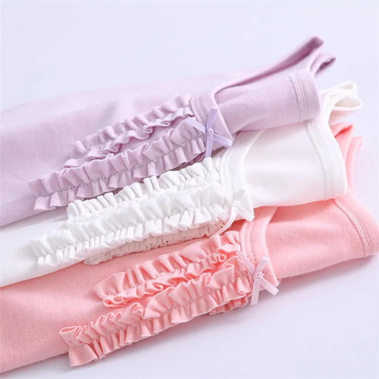 Pink nightdress princess nightgowns sleepwear dress for girls child cotton nightgowns baby nightwear dress 1-06