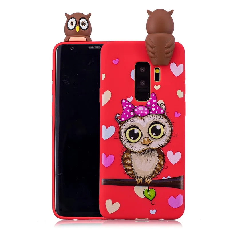 samsung cases cute Phone Case on for Samsung Galaxy S9 Plus S6 S7 Edge S8 Plus Note 8 9 S10 Plus Cover Fundas 3D Dolls Toys Cartoon Soft TPU Cases kawaii samsung cases Cases For Samsung