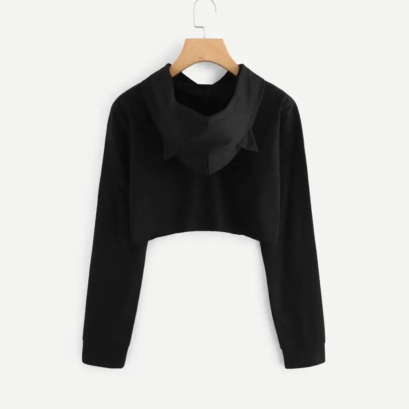 #4 Women's Fashion Womens Cat Ear Long Sleeve Hoodie Sweatshirt Hooded Pullover Tops Blouse Freeshi