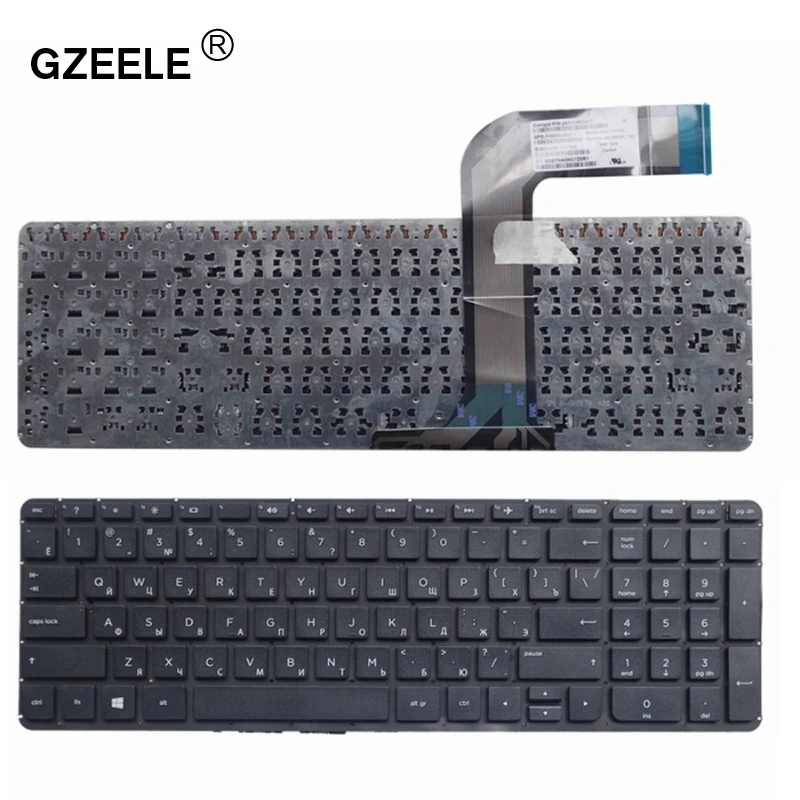 GZEELE Russian laptop Keyboard for HP Pavilion 15-P 17-F 17-F000 17-F040 17-F115 15-p011st 15-p012s