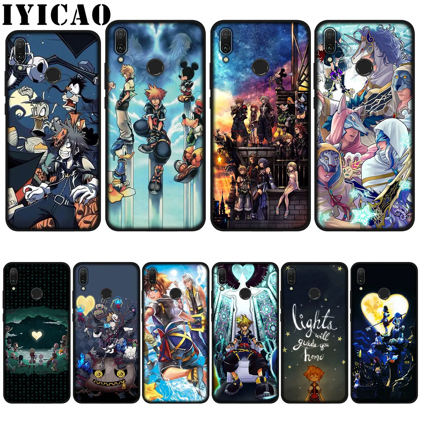 Роскошный мягкий чехол IYICAO Kingdom Hearts DIY для Huawei P20 Pro P10 P8 P9 P30 Lite Mini 2017 P Smart 2019 |