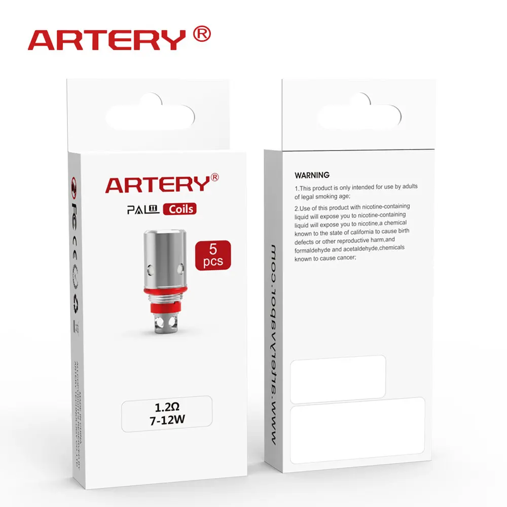 

In stock Vape accessories Artery PAL AIO II mesh coil 1.0 ohm mesh coil/0.6 mesh coil/1.2ohm MTL coils For Artery Pal AIO 2
