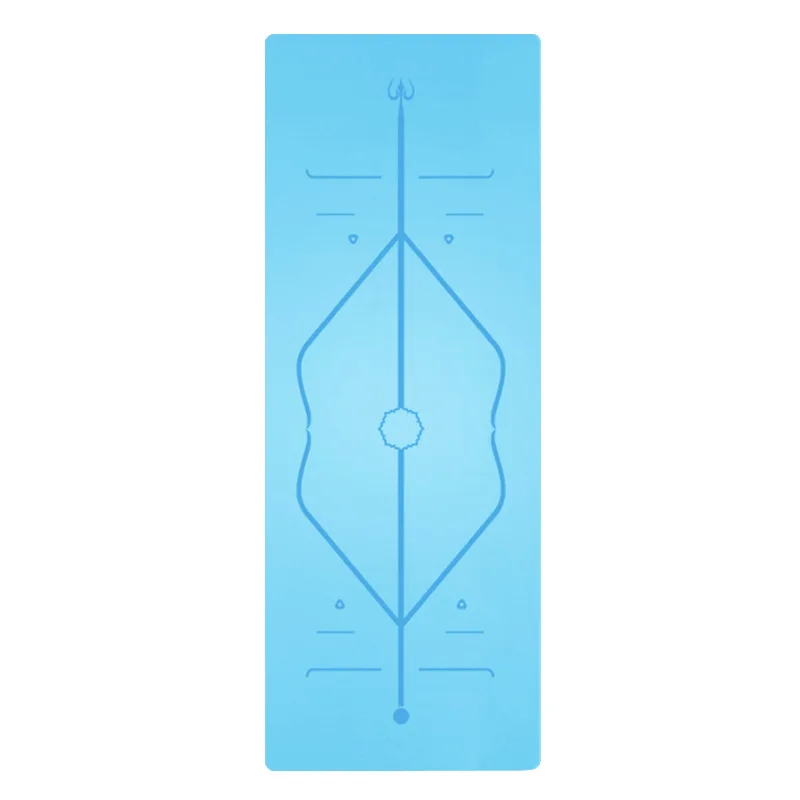 

1830*680*4mm TPE Yoga Mat with Position Line Non Slip Carpet Mat For Beginner Environmental Fitness Gymnastics Mats
