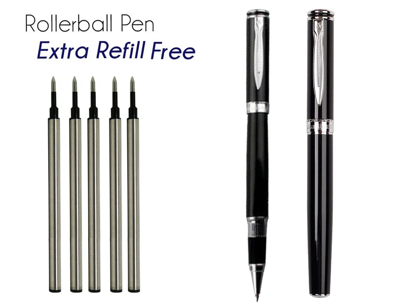 

Gel RollerBall pen black 0.5 Tip HERO 7035 office and school stationery Free Shipping