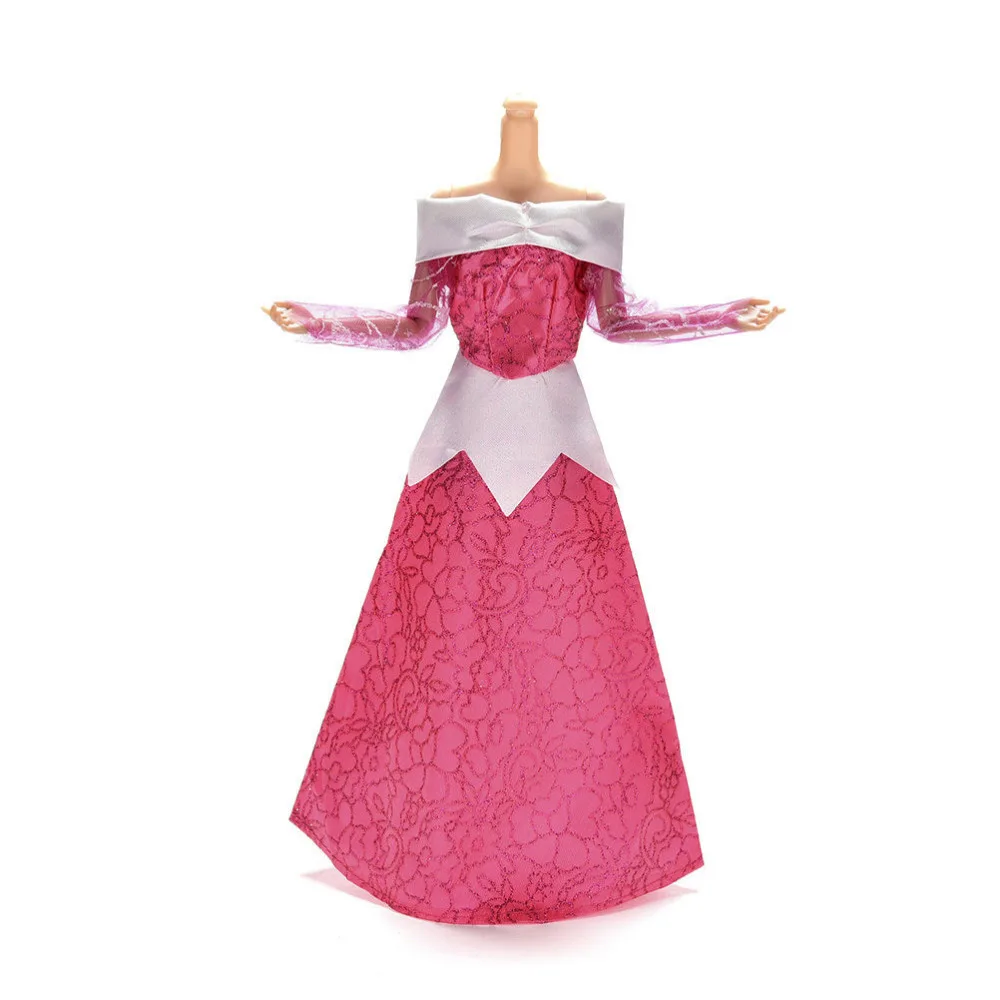 

Princess Wedding Dress Fairy Tale Gown Copy Sleeping Beauty Aurora Clothes Outfit For doll Kurhn Toy Dressing