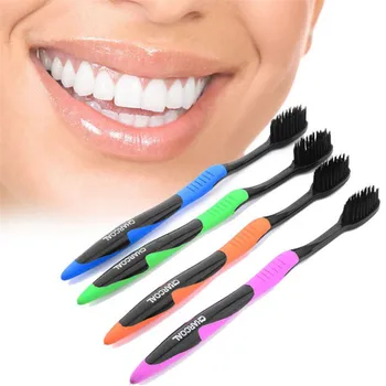 

4pc/set Toothbrush Double Ultra Soft Teethbrush Bamboo Charcoal Nano Adult Brush Tooth Brush Dental Oral Dental Care Hygiene