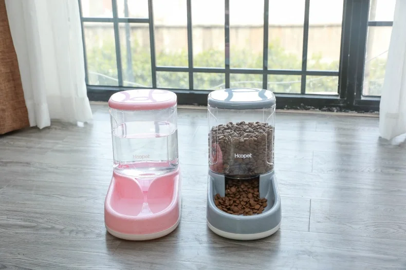 HOOPET автоматическая кормушка для домашних животных для кошек, поилка для воды, дозатор большой емкости