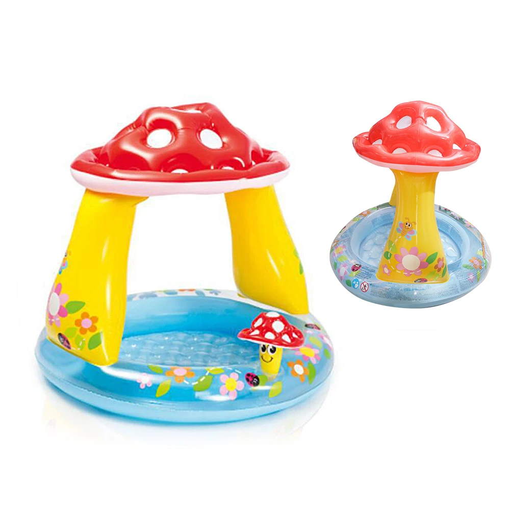 Children Swimming Pool Summer Baby Awning Pools Basin Baby Pool Mushroom Inflatable Garden Pools For Kids Children's Water Pool