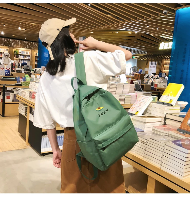 Фруктовый принт, женский рюкзак для школьников-подростков, винтажная школьная сумка для девушек, тканевый рюкзак, женская сумка для книг, Mochila