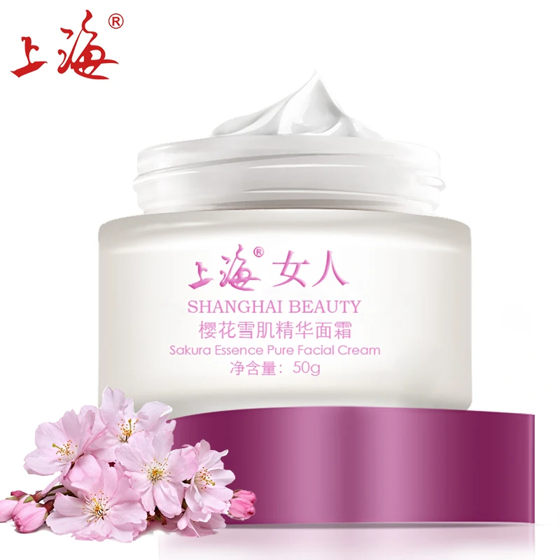 SHANGHAI BEAUTY skin care cherry blossoms facial whitening face cream