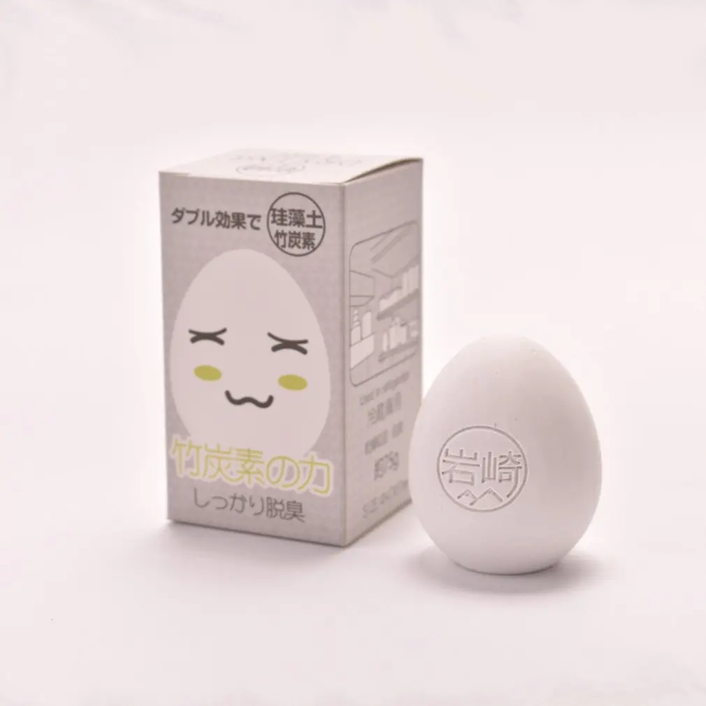 

Egg Shape Fridge Odor Eliminator Diatomaceous Refrigerator Deodorizer Egg