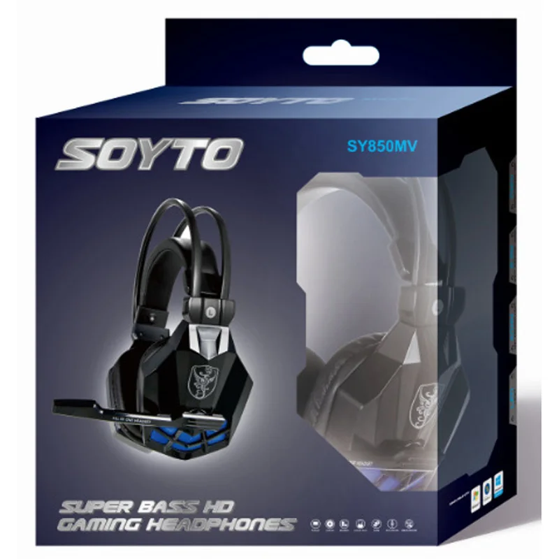 Игровая гарнитура SY850MV геймер стерео наушники головная повязка с микрофоном