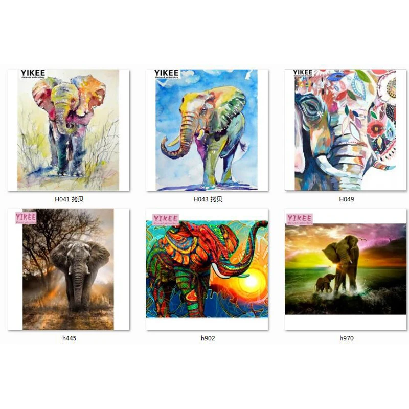 

elephant diamond painting full 3d diamond painting elephant square animal diamond embroidery elephant