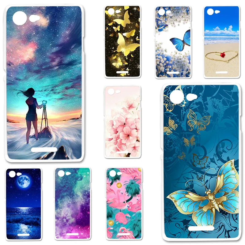 

TPU Cases For Sony Xperia E3 Case Silicone Floral Painted Bumper For Sony Xperia E2 Dual D2203 D2243 6.1 inch Phone Cover Fundas