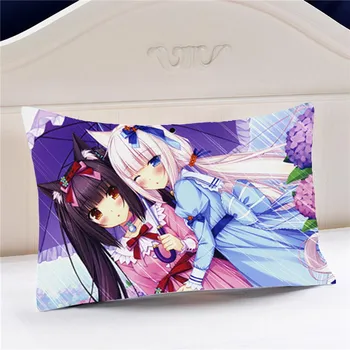 

Oct. Home Textile 60*40CM One-sided Two-sided Pillow Case Nekopara Anime Chocolat Vanilla Polyester/Micro-suede/2WT 2way #41304