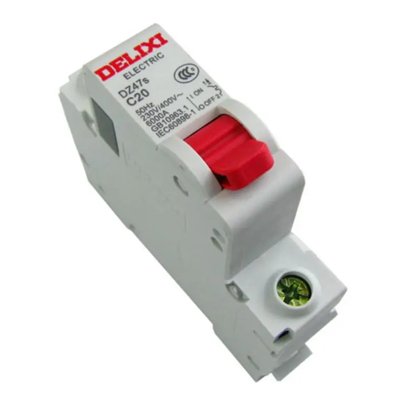 Миниатюрный автоматический воздушный выключатель DELIXI MCB 1Pole C Curvers 1A 63A 2A 3A 5A 6A 10A 16A