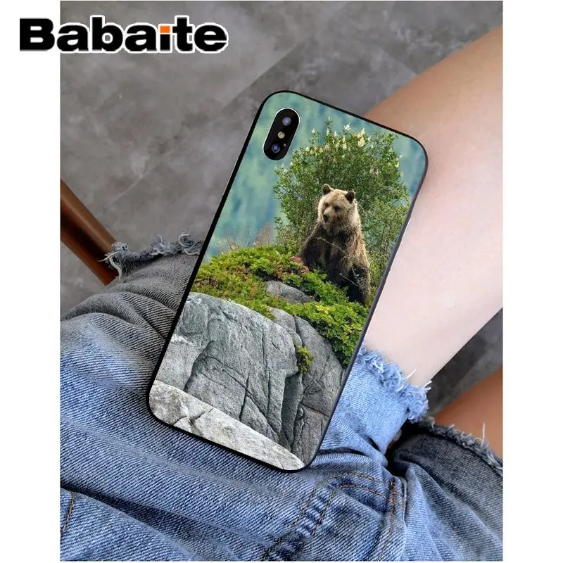 Babaite grizzly bear Новинка чехол для телефона Fundas чехол для Apple iPhone 8 7 6 6S Plus X XS MAX 5 5S SE XR чехол - Цвет: A13