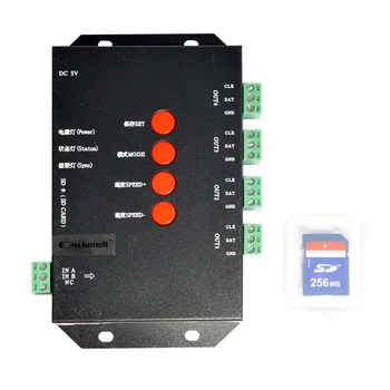 

T-4000S Addressable Programmable Led Controller with SD Card, Module Light String / led strip RGB Controller DC5-24V