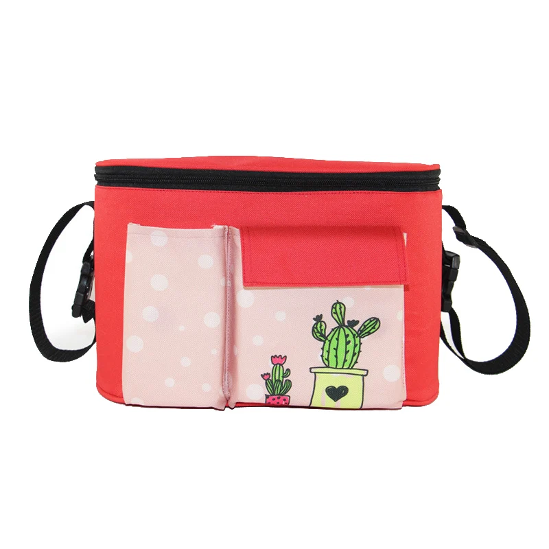 Baby Stroller Bag Multifunction Oxford Mummy Nappy Bags Large Capacity Organizer Milk Bottle Warmer Easy Install Bags BB6042 (3)