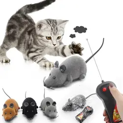 Электронная игрушка для домашних животных беспроводной пульт дистанционного управления Мышь электронная RC игрушки в виде мышей подарок