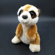 Плюшевые игрушки Meerkat, 18 см, мини размер, настоящая жизнь, Suricate, мягкие животные, игрушки, стройнящие, Meerkat, плюшевые куклы, подарки