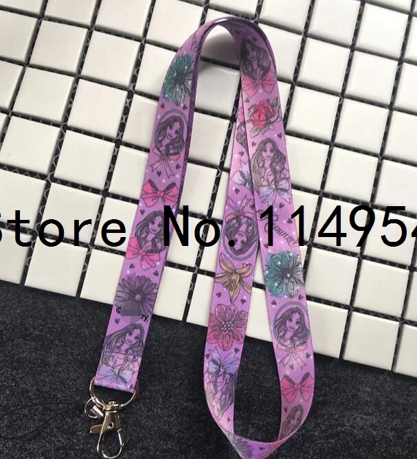 

Free shipping 5 Pcs /Wholesale lots princess Necklace Strap Lanyards Cell Phone PDA Key ID Strap Charms