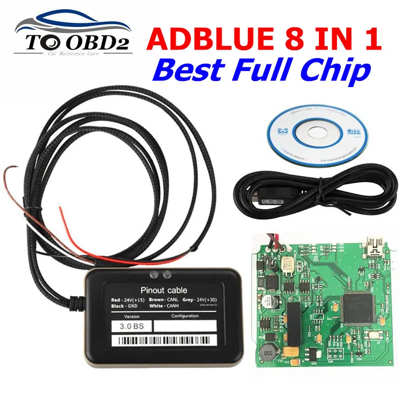 Высококачественная поддержка euro 4 и 6 профессиональный эмулятор ADBLUE 8 в 1 AdBlue с