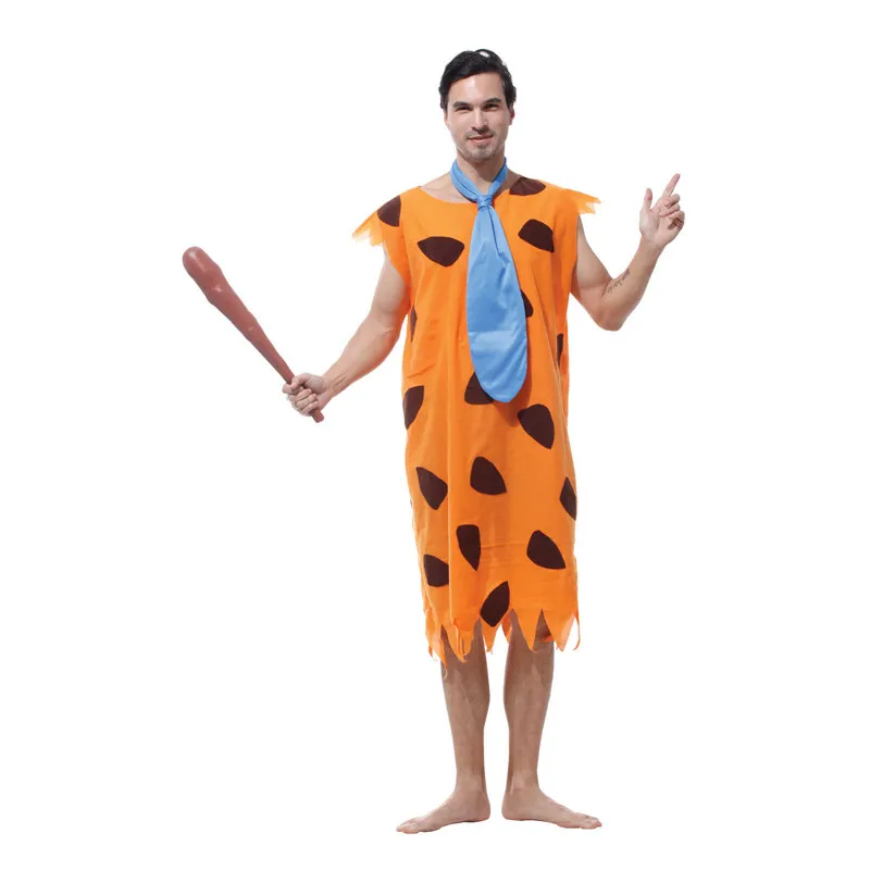 

Adult Men Native American Indian Costume Primitive Savages Flintstones Costumes Stone Age Man Halloween Party Carnival Outfit