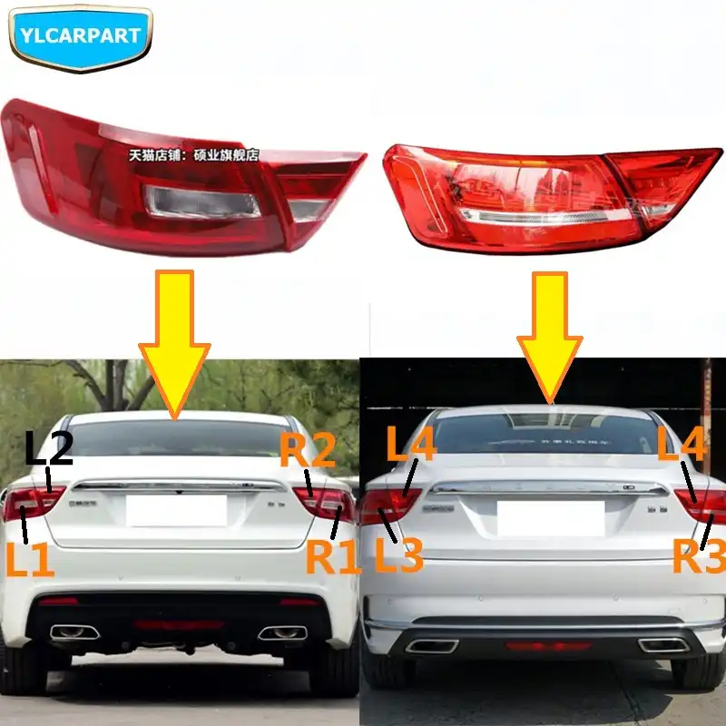 For Geely Emgrand Gt Gc9 Borui Car Rear Light Taillight Assembly