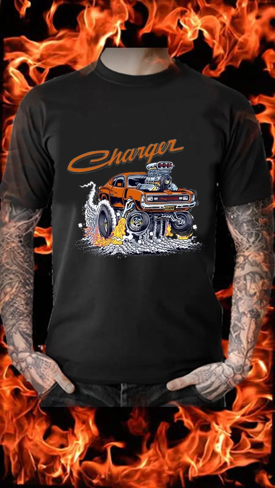 

VALIANT CHARGER R T MOPAR Muscle Car Retro Vintage CLASSIC T SHIRT or HOODIE