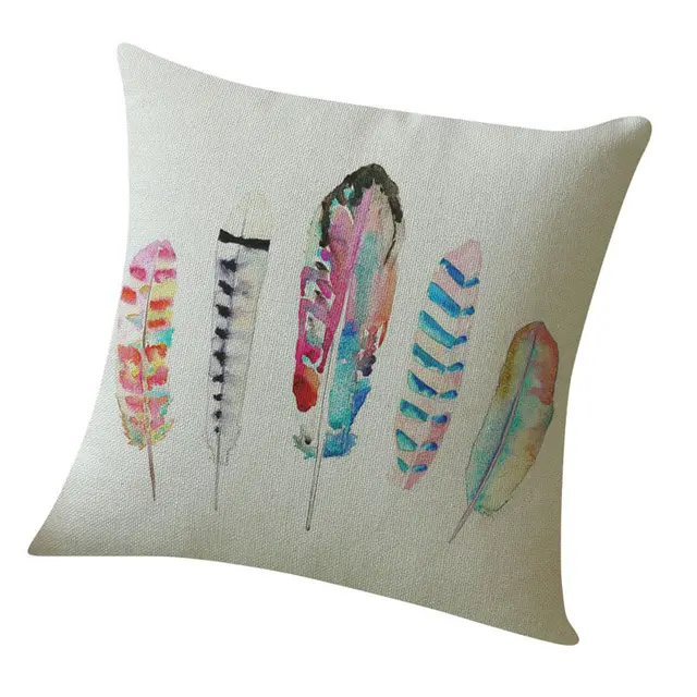Feather Sofa Bed Home Decoration pillow cover Cushion Coverin Cushion