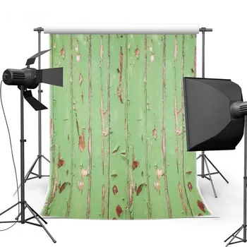 

Faux Old Green Natural Real Wood backdrop Vinyl cloth High quality Computer print party Backgrounds