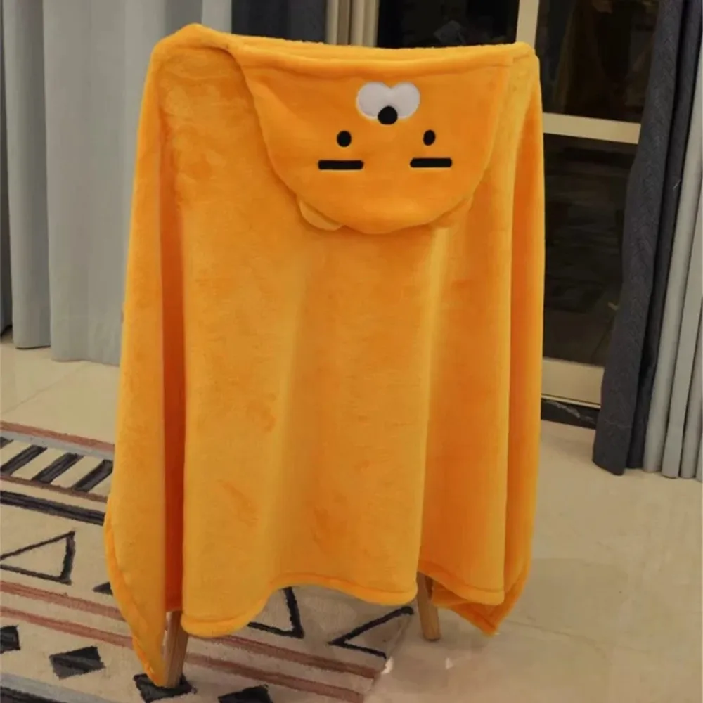 

1pc Cute Kakao Friend cloak Plush toy Cape cloak with hat Dolls kawaii RYAN Apeach Plush Blanket Toys for Children Girl Xma Gift