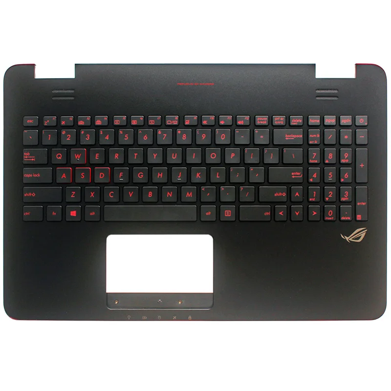 США подсветкой Клавиатура для ноутбука Asus G551 G551J G551JK G551JM G551JW G551JX G551VW G551V и Упор для рук верхний чехол/нижний чехол Крышка - Цвет: US keyboard