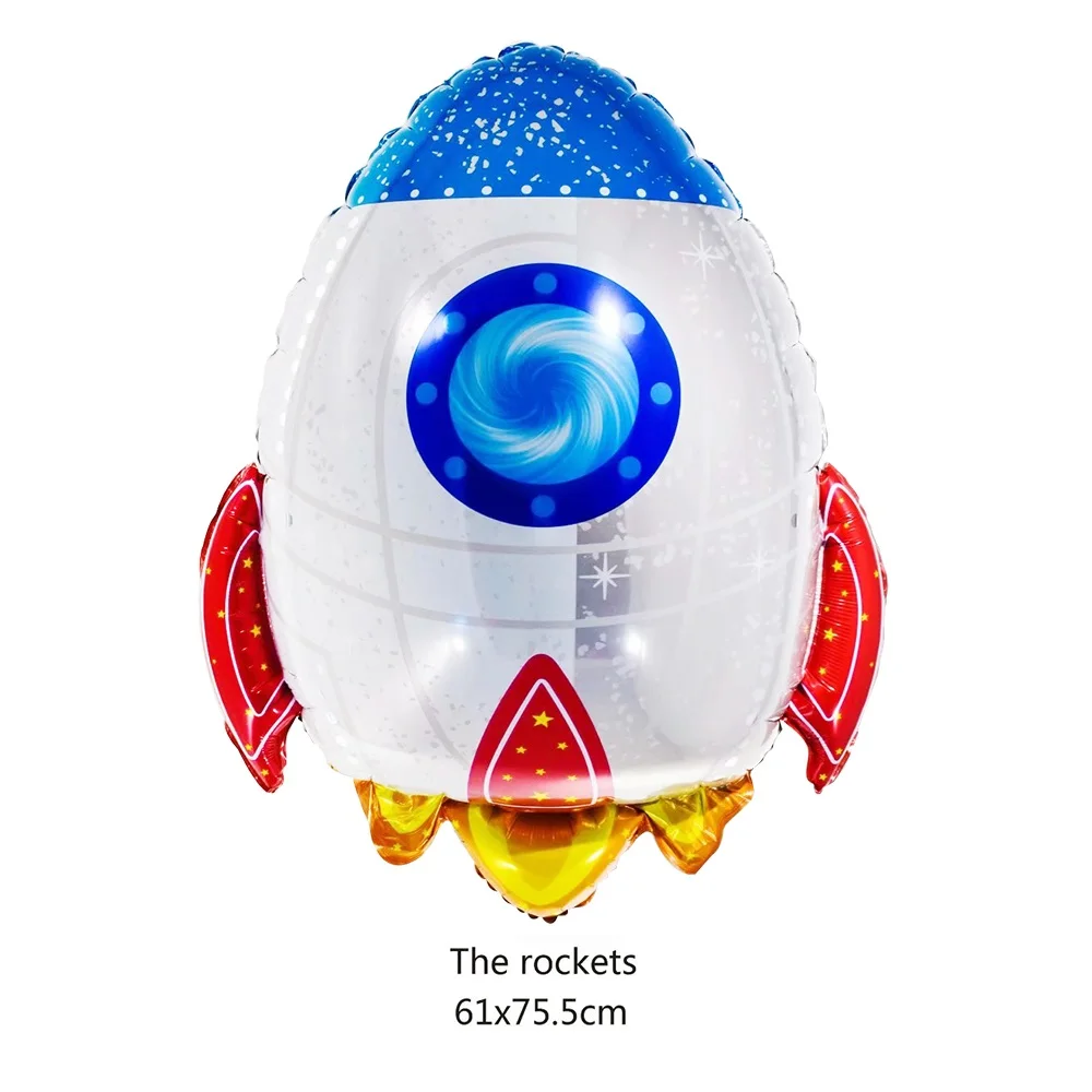 Космический большой космонавт земля ракета гелиевый воздух фольга с днем рождения воздушный шар детский душ воздушные шары и вечерние украшения сувениры - Цвет: 1pcs