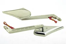 motorcycle partsLED Turn signal Slim Oval mirrors fit for Hayabusa 1999-2007 CHROME