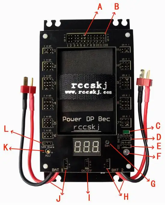 Rccskj e3102 Мощность DP BEC серво раздел доска интегрированный CDI удаленного отрезать для Радиоуправляемая модель самолета