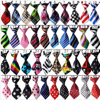 

DHL free Shipping Wholesale 500pcs Mix 40 Pattern Polyester Pet Dog Necktie Adjustable Dog Bow Tie Dog Collar Grooming Supplies