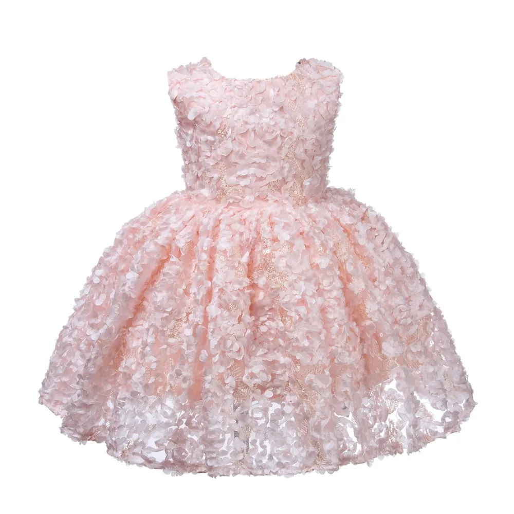 

Baby Girl Dresses Floral Baby Christening Clothes Newborn Pink Dress for Baby Baptism 1 Year Birthday Party Infantil Vestidos