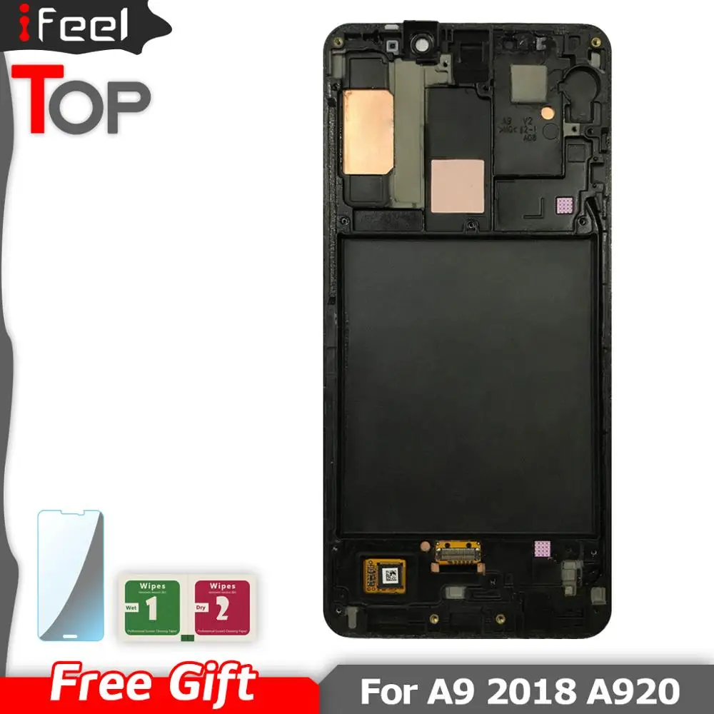 Для Samsung Galaxy A9 2018 A9s Star Pro SM-A920F/DS ЖК-дисплей + сенсорный экран дигитайзер с рамкой