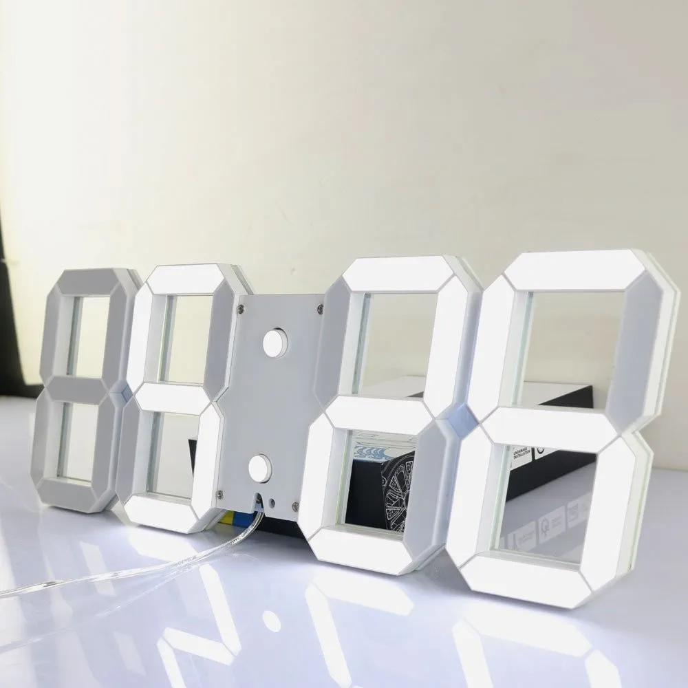 Super Large Digital Wall Clocks LED Alarm Clock Countdown Timer Remote