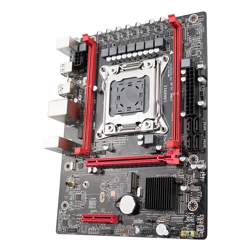 Материнская плата jinsha X79 LGA2011 USB2.0 SATA2 PCI E NVME M.2 SSD поддерживает регистр и память ecc