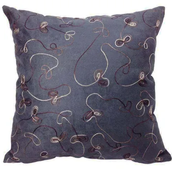 

Gray Cushion Cover 45x45cm,Soft Square Suede Cushion Covers for Sofa,Decorative Embroidery Cushion Case,Throw Pillow Case Covers