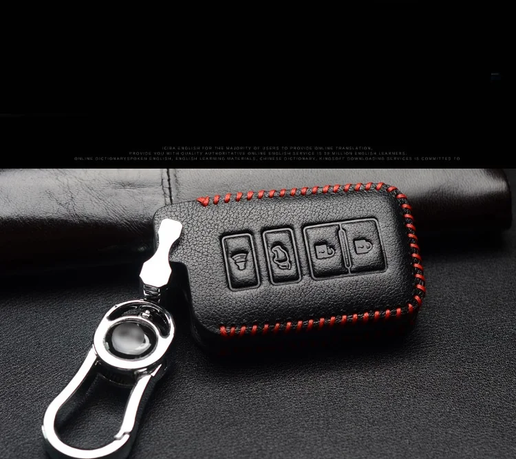 Leather Car Remote Key Case Fob Cover For Toyota Land Cruiser Prado 150 Camry Prius Crown For Subaru Foreste Outback XV legacy