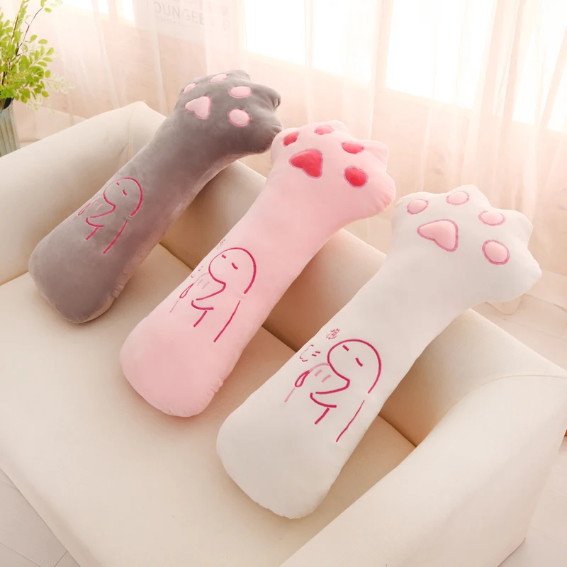 

Cartoon Sleeping Pillow Cat Paw Bear Paw Stuffed Toy Children's Lovely Birthday Gift Cushion Big Size 70cm XTY144