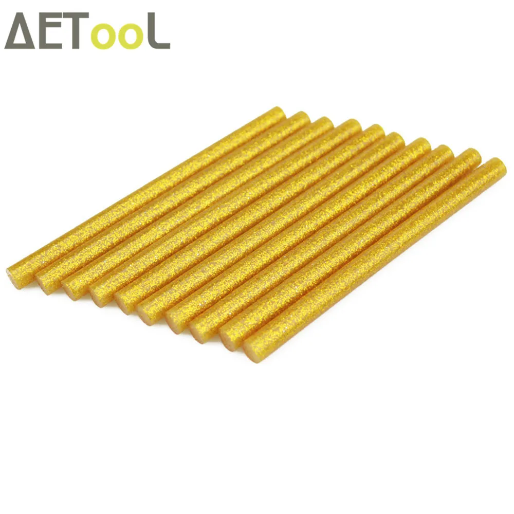 

AETool Gold Star Colored 7MMx100MM Hot Melt Glue Sticks For Electric Glue Gun Craft Album DIY Repair Accessories Adhesive Sticks